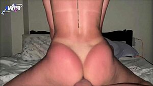 Big Round Ass Redhead Grinds Doggystyle to Creampie Bliss