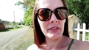 married hottie blows farms gatekeeper then fucks him raw at home