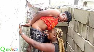 wet ebony ass bent over for rough outdoor friend boyfriend pounding