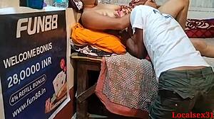 Horny Indian wife bends over webcam for huge cock doggystyle creampie.