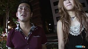 whoa, they stripped nude on busy streets fingering hairy puffy tits publicly!