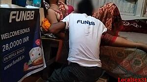 Horny Indian wife bends over webcam for huge cock doggystyle creampie.