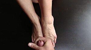 Want this lady cop's feet drenched in cum?