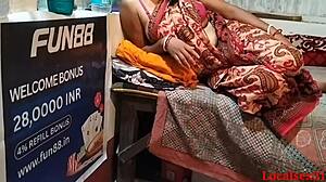 Horny Indian wife bends over webcam for huge cock doggystyle creampie.