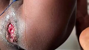 Young stud fists his cute girl's huge cunt to orgasm.