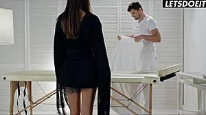 What starts as erotic teen massage ends in passionate anal spooning for liya silver?