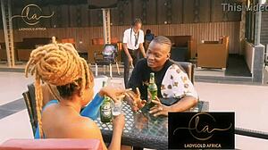 ladygoldafrica fucks south africa's longest black cock missionary doggy