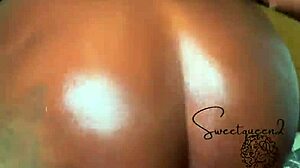 big booty mature ssbbw bends over as skinny friend pounds her gaping wet pussy doggystyle with monster cock