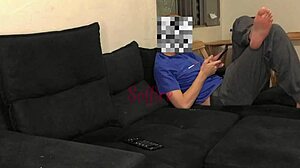 photographer overcharged so uncle's skinny redhead paid with her tight pussy