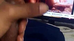 Big Mitzibooty Fan Strokes Huge Cock Watching Her Massive Ass Jerk Off Frenzy