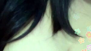 indonesian webcam babe flashes her perky asian boobs