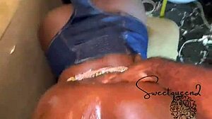 big booty mature ssbbw bends over as skinny friend pounds her gaping wet pussy doggystyle with monster cock