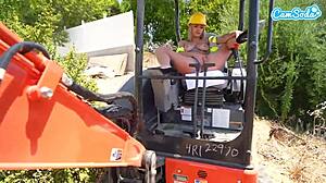 sexy blonde fingers natural tits pussy to orgasm publicly