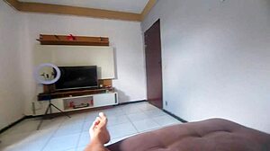 shocked hubby hears wife's wild night confession then blasts cum