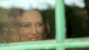 busty milf housewife seduces young gardener outdoors