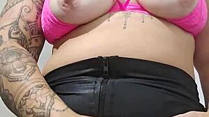 Her swollen pussy bulges massively after taking endless thick cocks deep inside