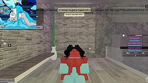 demon babe begs for huge futa cock pounding hard