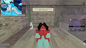 demon babe begs for huge futa cock pounding hard