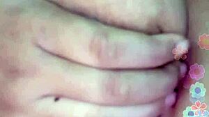 indonesian webcam babe flashes her perky asian boobs