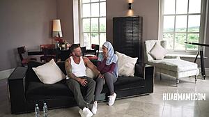 British Bodybuilder Tames Shy Petite Divorced Arab Muslim Virgin Milf