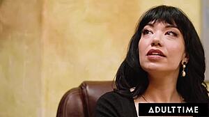 WOW! RITCHIE SCISSORS HORNY LESBIAN BOSS After Nude Blunder!