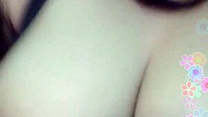 indonesian webcam babe flashes her perky asian boobs