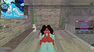 demon babe begs for huge futa cock pounding hard