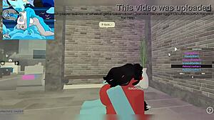 demon babe begs for huge futa cock pounding hard