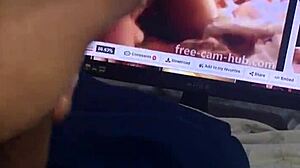 Big Mitzibooty Fan Strokes Huge Cock Watching Her Massive Ass Jerk Off Frenzy