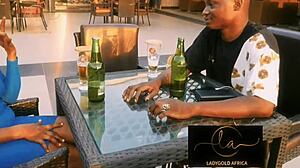 ladygoldafrica fucks south africa's longest black cock missionary doggy