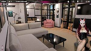 Steps Of Debauchery 34: Big Tits Brunette Gamer Girl In Miniskirt Stockings 🎮🍑