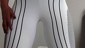 Brag124wife's Steamy Gym Cardio Tease With Big Tits Bounce