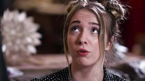 the milf teases her teen fan in roleplay before facesitting him hard