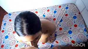 Chubby latina gordita deepthroats monster cock sloppy until facial cumshot pov