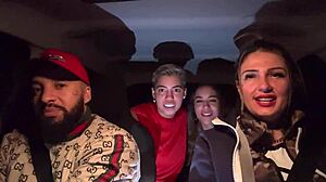 Uber Driver Joins Horny Lesbian Couple For Car Pussy Licking Orgy?