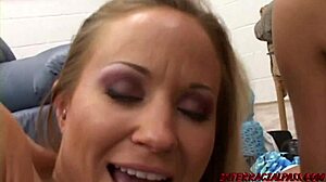 Eva corrupts teen jolean with monster bbc! huge black cock pounds them missionary bent over doggystyle and facial finish