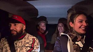 Uber Driver Joins Horny Lesbian Couple For Car Pussy Licking Orgy?