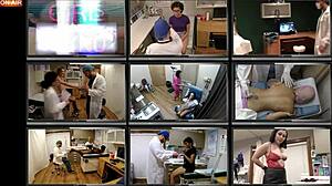 perv doctor humiliates aria nicole with anal fingering backstage