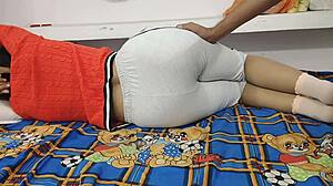 Desi village teen girlfriend first anal bent over doggystyle rough boyfriend cumshot country quickie