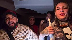 Uber Driver Joins Horny Lesbian Couple For Car Pussy Licking Orgy?