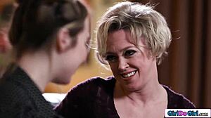 the milf teases her teen fan in roleplay before facesitting him hard