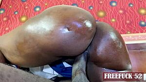 handling that thick black shaft like a pro