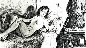 check out this vintage erotic cartoon art masterpiece