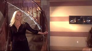 stockinged asian mommy dives into hot lesbian pussy licking