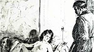 check out this vintage erotic cartoon art masterpiece