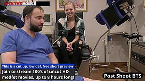 School Officer Ava Siren Chokes Deepthroats Petite Blonde Student at Work