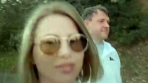 My first pornlog's free sfw tease flashes petite blonde outdoors