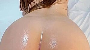 damn my best friend's cock slides in so easy he cums quick raw doggystyle on my petite tits 😩💦