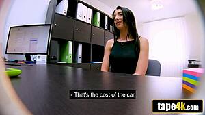 I offered my perky teen tits for car loan but got fucked hard instead