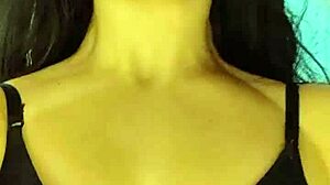 pov debora mendes gives intense oral and inverted panty ride with outside cumshot in motel black lingerie